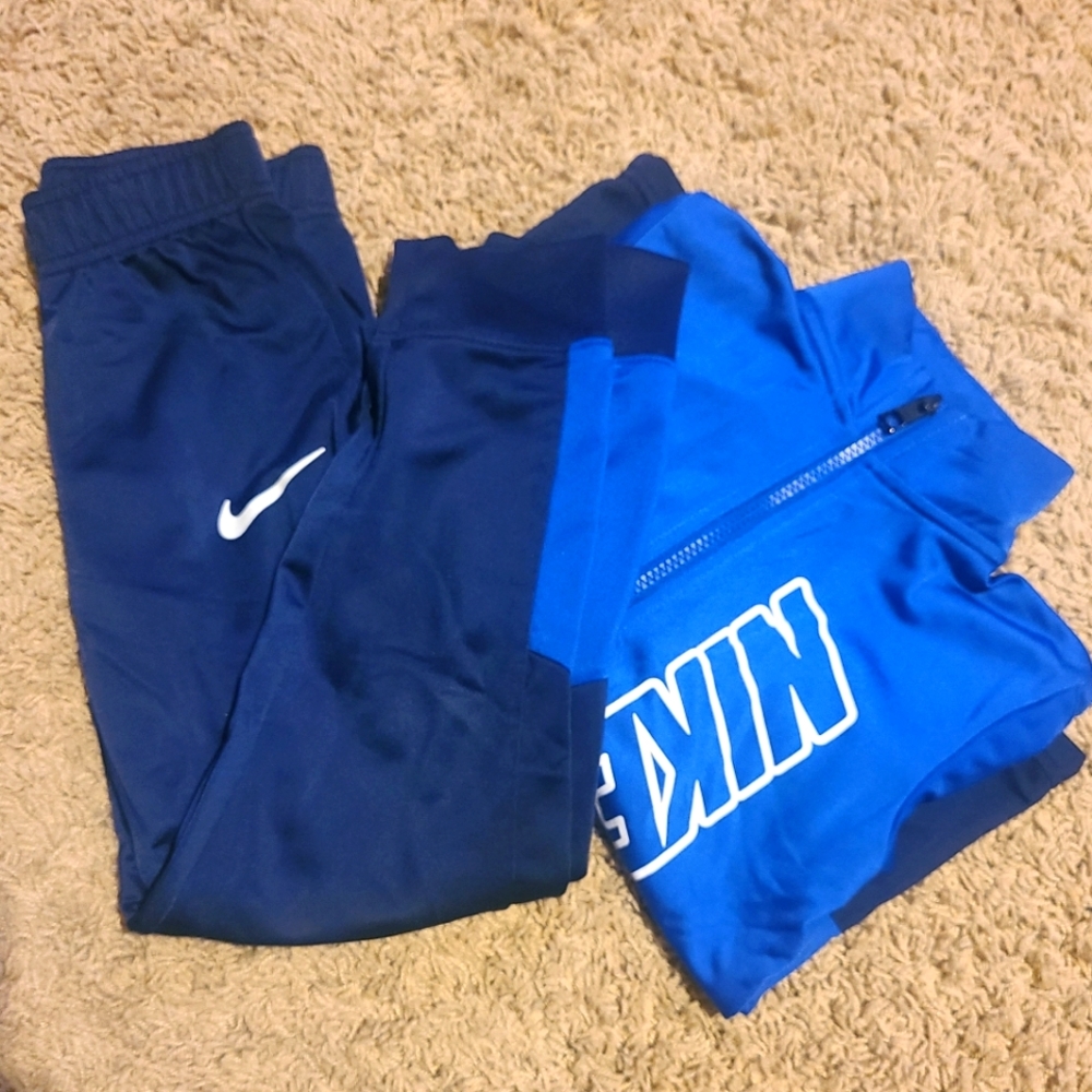 Boys royal/navy blue Nike track suit